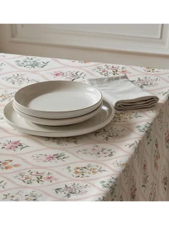 Mint Rugs Küchentextilien|Tisch- & Küchentextilien<Tischdecke "Patrice" in Weiß/ Rosa