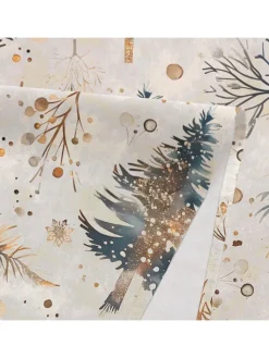 GAMUSI Küchentextilien<Tischdecke "Spruce" in Creme/ Grün