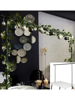 THE HOME DECO FACTORY Wohndekoration<Tisch-Dekorationsgestell in Schwarz - (B)250 x (H)90 x (T)4 cm