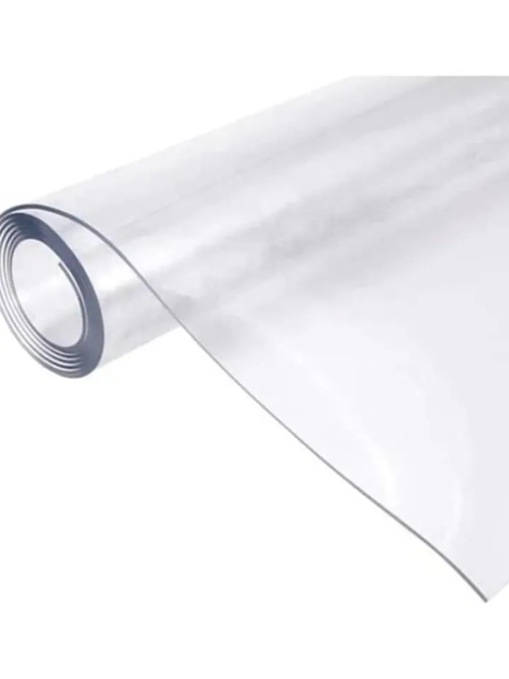 COFI 1453 Tisch- & Küchentextilien<Tischfolie 1,7mm Tischdecke Tischschutz PVC klar abwaschbar in Transparent