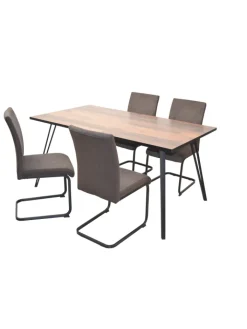 möbel-direkt Möbel-Sets<Tischgruppe- 5teilig Napoli in braun