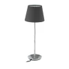 relaxdays Tischleuchten<Tischlampe in Grau/ Silber - (H)47 x Ø 17 cm