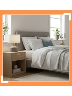 relaxdays Tischleuchten<Tischlampe in Grau/ Weiß - (H)35 x Ø 25 cm