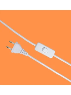 relaxdays Tischleuchten<Tischlampe in Weiß/ Creme - (H)45 x Ø 30 cm