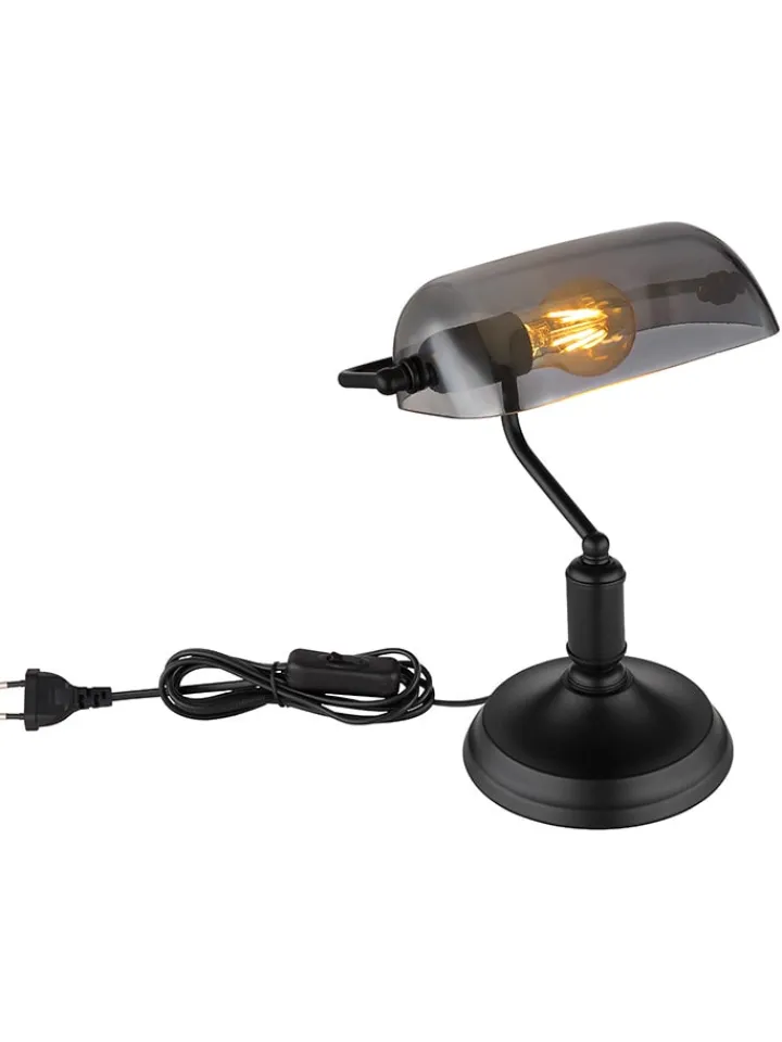 Globo lighting Tischleuchten<Tischleuchte "Antique" in Schwarz - (L)26,5 x (B)18 x (H)37 cm