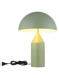 Globo lighting Tischleuchten<Tischleuchte ''Atoma'' in Grün - (H)39 x Ø 28 cm