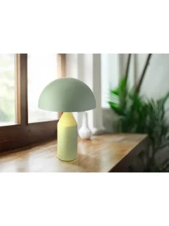 Globo lighting Tischleuchten<Tischleuchte ''Atoma'' in Grün - (H)39 x Ø 28 cm