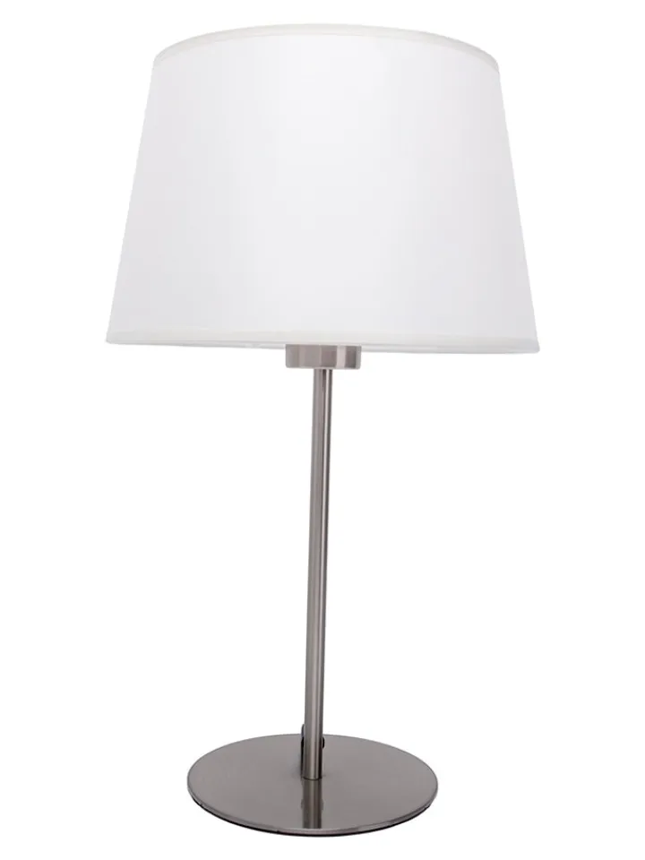 näve Tischleuchten<Tischleuchte "Bologna" in Chrom/ Weiß - (H)45 cm