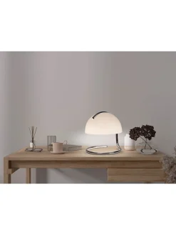 näve Tischleuchten<Tischleuchte "Burano" in Weiß - (H)25 x Ø 23,5 cm