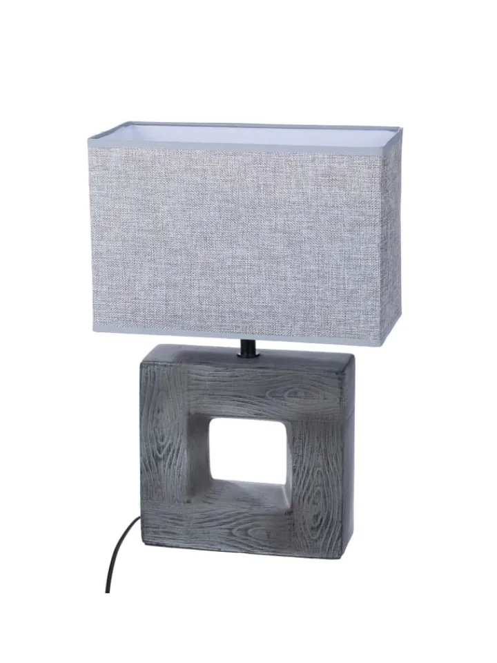 GILDE Leuchtmittel<Tischleuchte Carré grau - (H) 45cm
