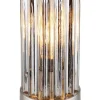 Globo lighting Tischleuchten<Tischleuchte "Cayden" in Silber - (H)21,5 x Ø 12 cm