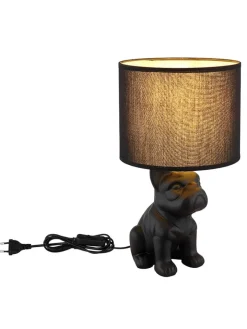 Globo lighting Tischleuchten<Tischleuchte ''Dogo'' in Schwarz - (B)23,3 x (H)40 x (T)22 cm