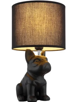 Globo lighting Tischleuchten<Tischleuchte ''Dogo'' in Schwarz - (B)23,3 x (H)40 x (T)22 cm