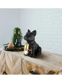 Globo lighting Tischleuchten<Tischleuchte ''Dogo'' in Schwarz - (B)19,5 x (H)24 x (T)12,5 cm