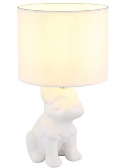 Globo lighting Tischleuchten<Tischleuchte ''Dogo'' in Weiß - (B)23,3 x (H)40 x (T)22 cm