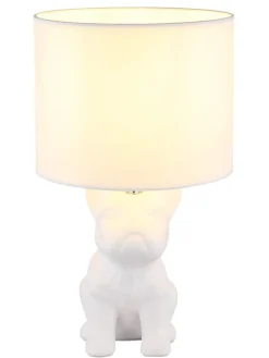 Globo lighting Tischleuchten<Tischleuchte ''Dogo'' in Weiß - (B)23,3 x (H)40 x (T)22 cm
