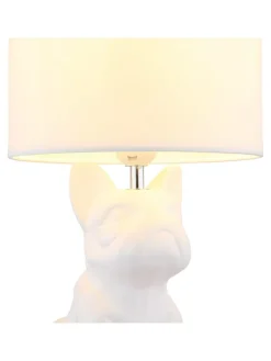 Globo lighting Tischleuchten<Tischleuchte ''Dogo'' in Weiß - (B)23,3 x (H)40 x (T)22 cm