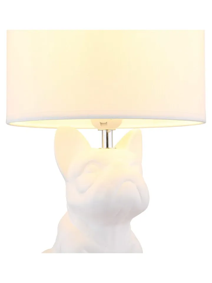 Globo lighting Tischleuchten<Tischleuchte ''Dogo'' in Weiß - (B)23,3 x (H)40 x (T)22 cm