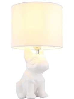 Globo lighting Tischleuchten<Tischleuchte ''Dogo'' in Weiß - (B)23,3 x (H)40 x (T)22 cm