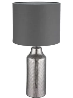 Globo lighting Tischleuchten<Tischleuchte "Elden" in Silber/ Grau - (H)61 x Ø 30,5 cm