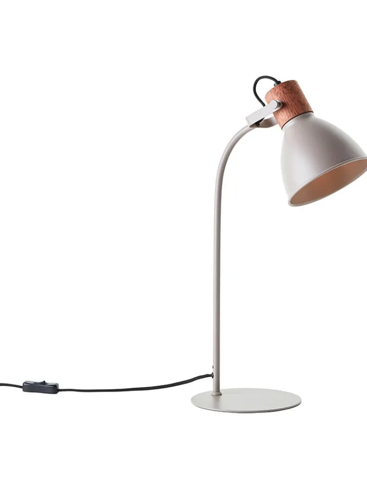 Brilliant Tischleuchten<Tischleuchte "Erena" in Taupe - (H)52 cm