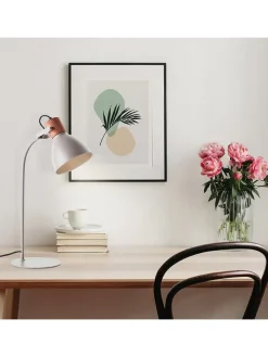 Brilliant Tischleuchten<Tischleuchte "Erena" in Taupe - (H)52 cm