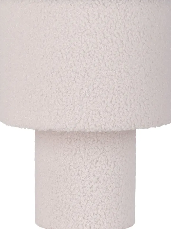 näve Tischleuchten<Tischleuchte "Fluffy" in Weiß - (H)31 x Ø 23 cm