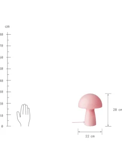 Butlers Tischleuchten<Tischleuchte FUNGI TOWN in Rosa