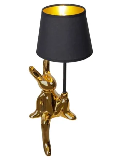 näve Tischleuchten<Tischleuchte "Helge" in Gold/ Schwarz - (H)45 x Ø 18 cm
