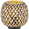 Globo lighting Tischleuchten<Tischleuchte in Beige/ Schwarz - (H)19,5 x Ø 20 cm