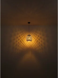 Globo lighting Tischleuchten<Tischleuchte in Beige/ Schwarz - (H)19,5 x Ø 20 cm