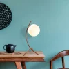 ABERTO DESIGN Tischleuchten<Tischleuchte in Weiß/ Hellbraun - (B)23 x (H)43 cm