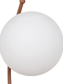ABERTO DESIGN Tischleuchten<Tischleuchte in Weiß/ Hellbraun - (B)23 x (H)43 cm