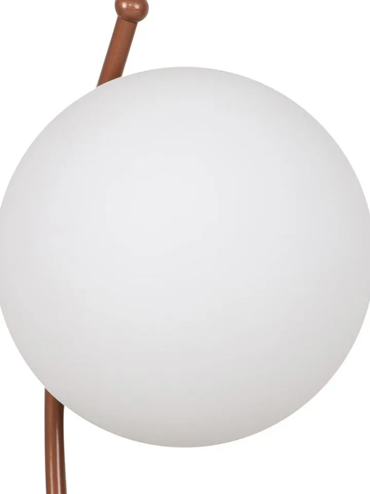 ABERTO DESIGN Tischleuchten<Tischleuchte in Weiß/ Hellbraun - (B)23 x (H)43 cm