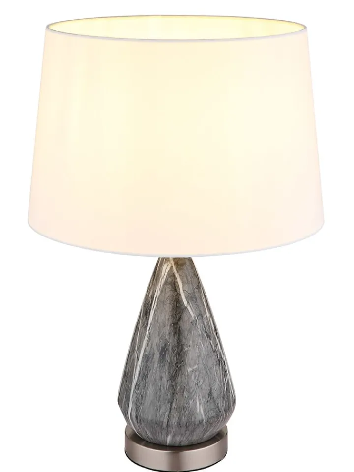 Globo lighting Tischleuchten<Tischleuchte ''Kisa'' in Grau - (H)54 x Ø 35 cm