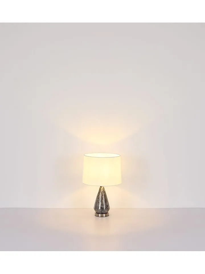 Globo lighting Tischleuchten<Tischleuchte ''Kisa'' in Grau - (H)54 x Ø 35 cm