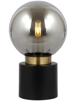 Globo lighting Tischleuchten<Tischleuchte "Marka" in Schwarz - (H)24,5 x Ø 15 cm
