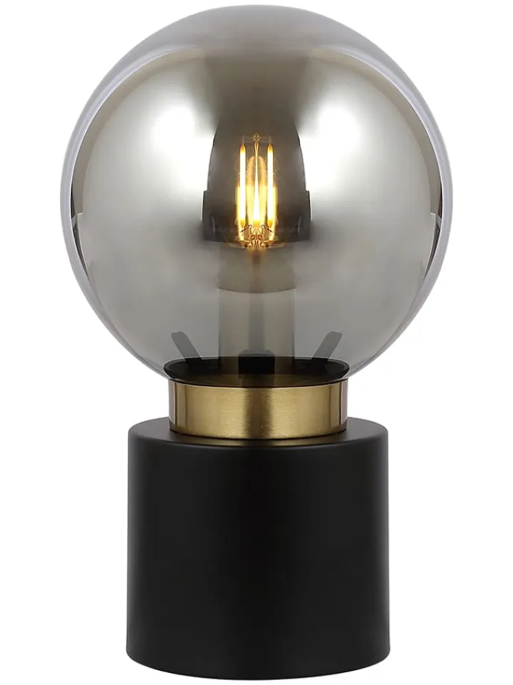 Globo lighting Tischleuchten<Tischleuchte "Marka" in Schwarz - (H)24,5 x Ø 15 cm