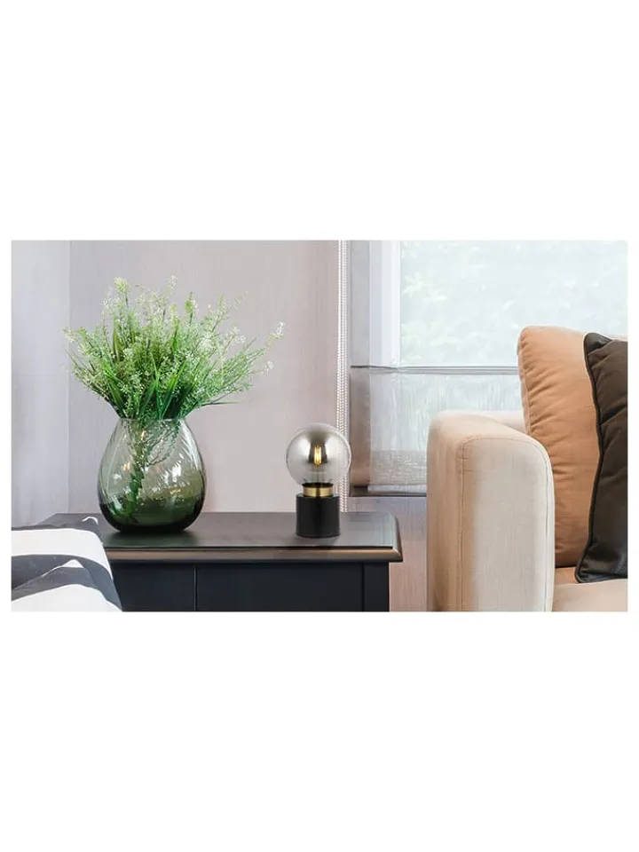 Globo lighting Tischleuchten<Tischleuchte "Marka" in Schwarz - (H)24,5 x Ø 15 cm
