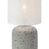 Marksljöd Tischleuchten<Tischleuchte "Montagna" in Grau/ Weiß - (H)33 x Ø 18 cm