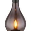 Globo lighting Tischleuchten<Tischleuchte "Oskus" in Schwarz - (H)35 x Ø 18 cm