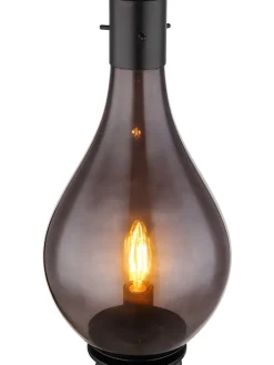 Globo lighting Tischleuchten<Tischleuchte "Oskus" in Schwarz - (H)35 x Ø 18 cm