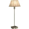 näve Tischleuchten<Tischleuchte "PEARL" in stahl-blank - (L)16 cm x (B)16 cm x (H)50 cm