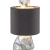 Globo lighting Tischleuchten<Tischleuchte "Rabbit" in Silber/ Schwarz - (H)41 x Ø 18 cm