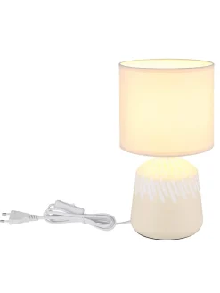 Globo lighting Tischleuchten<Tischleuchte "Rela" in Creme - (H)31,5 x Ø 17,5 cm