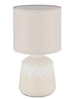 Globo lighting Tischleuchten<Tischleuchte "Rela" in Creme - (H)31,5 x Ø 17,5 cm