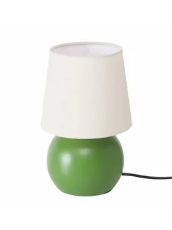 Boltze Tischleuchten<Tischleuchte "Sabia" in Weiß/ Grün - (H)21,8 cm