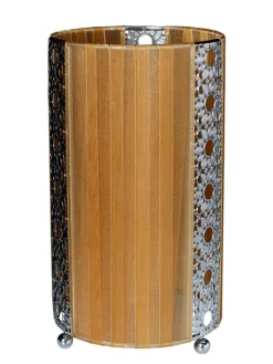 näve Tischleuchten<Tischleuchte "SHERYL" in braun - (L)12.5 cm x (B)12.5 cm x (H)23 cm