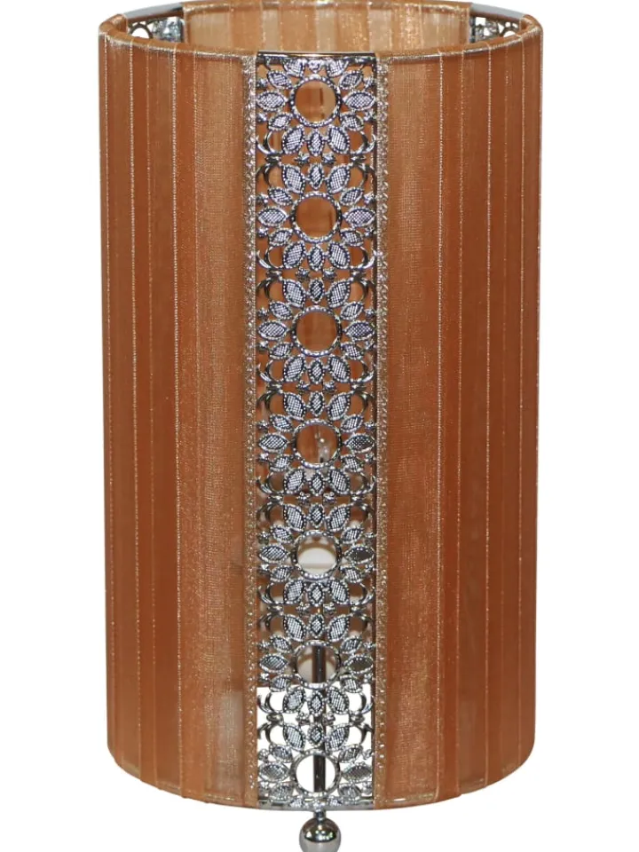 näve Tischleuchten<Tischleuchte "SHERYL" in braun - (L)12.5 cm x (B)12.5 cm x (H)23 cm