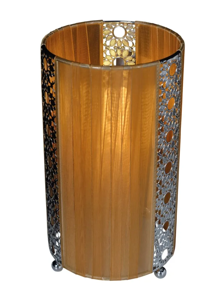 näve Tischleuchten<Tischleuchte "SHERYL" in braun - (L)12.5 cm x (B)12.5 cm x (H)23 cm
